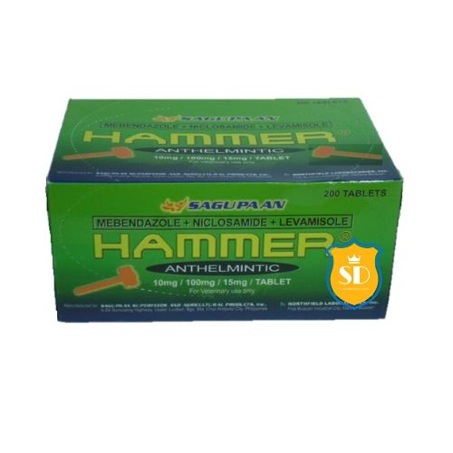 Hammer Gamefowl Dewormer (200 Tablets Each Box)