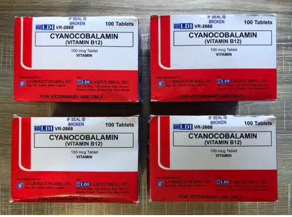 Cianocobalamina (Vitamina B-12) 100mcg Tabletas 100's