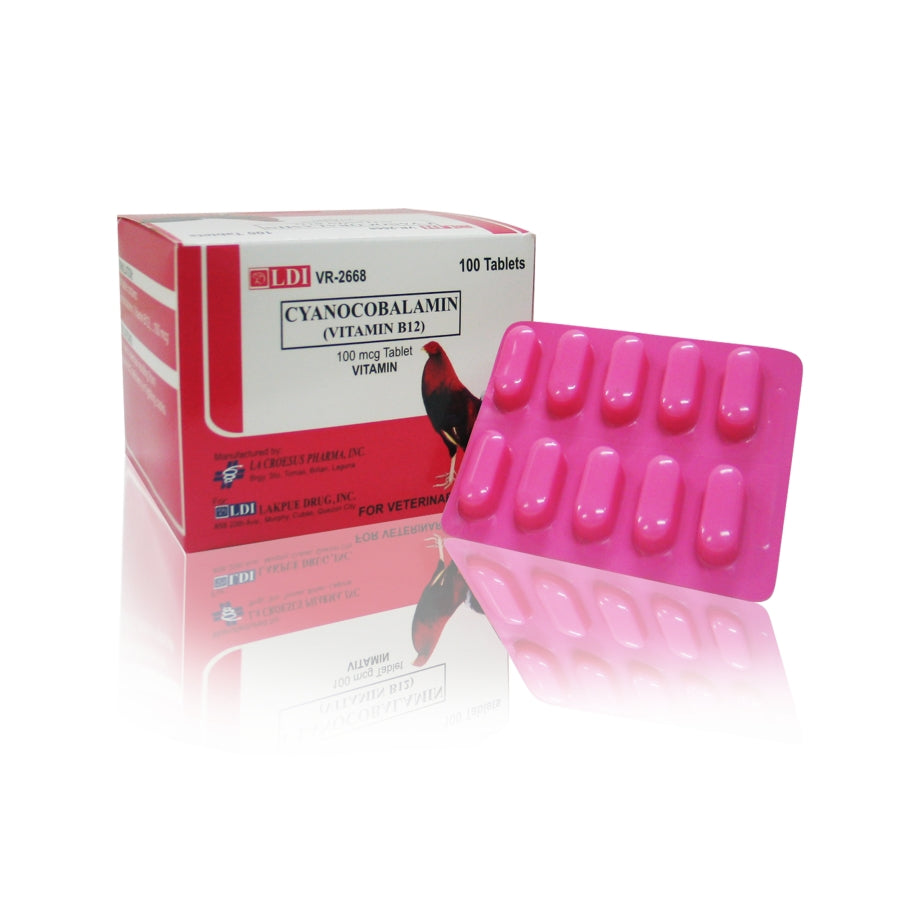 Cyanocobalamin (Vitamin B-12) 100mcg Tablets 100's - Sabong Depot